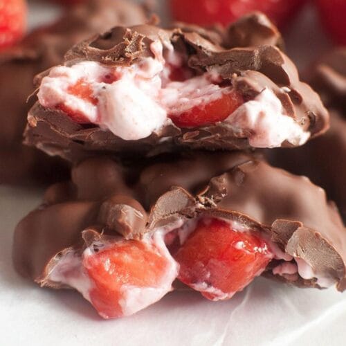 Chocolate Strawberry Yogurt Clusters