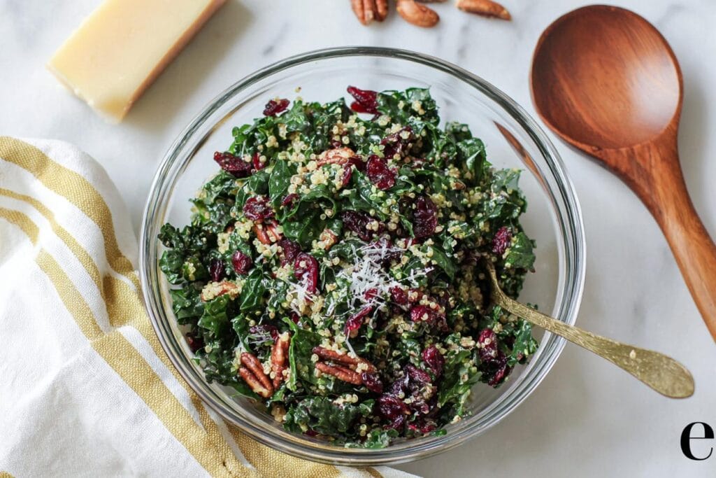 Cranberry Kale and Quinoa Salad