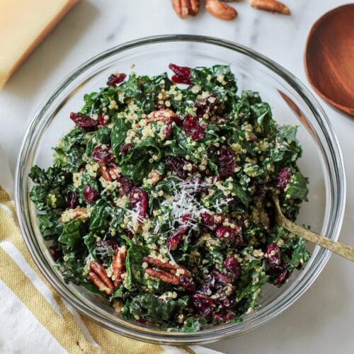 Cranberry Kale and Quinoa Salad