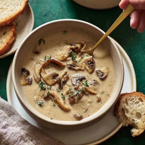 Creamy Vegan Mushroom Soup