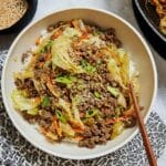 Easy Asian Ground Beef and Cabbage Stir Fry