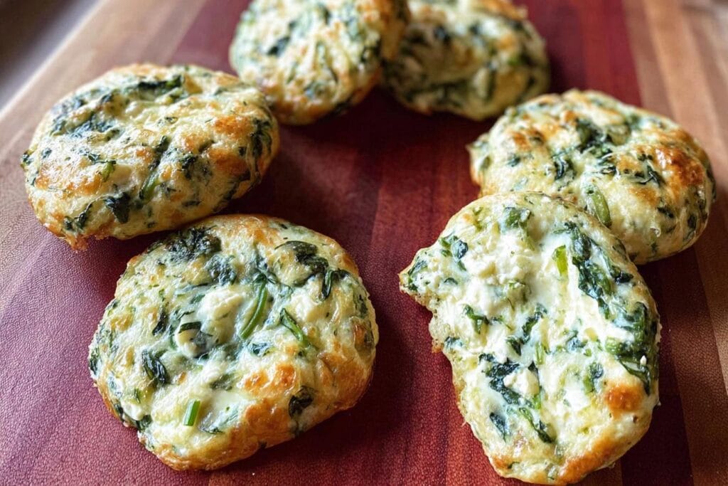 Easy Spinach Cottage Cheese Flagels