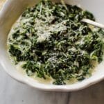 Garlic Parmesan Creamed Kale