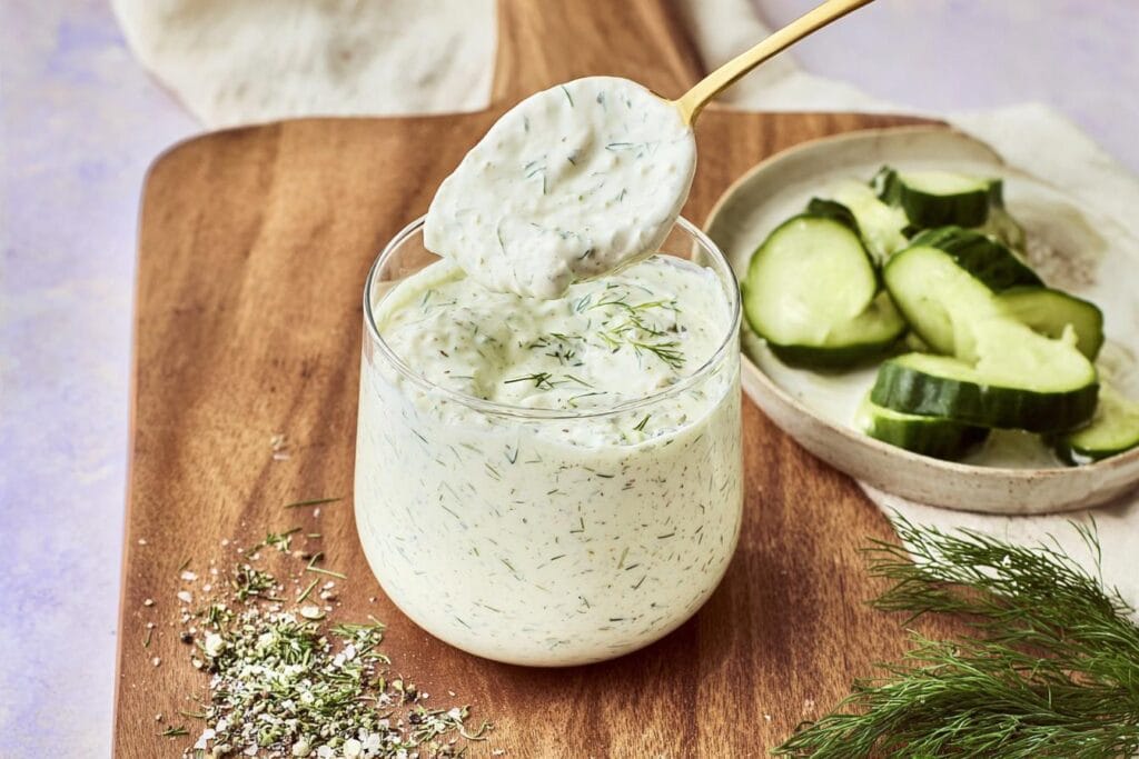 Healthy Dill Pickle Cottage Cheese Ranch Recipe