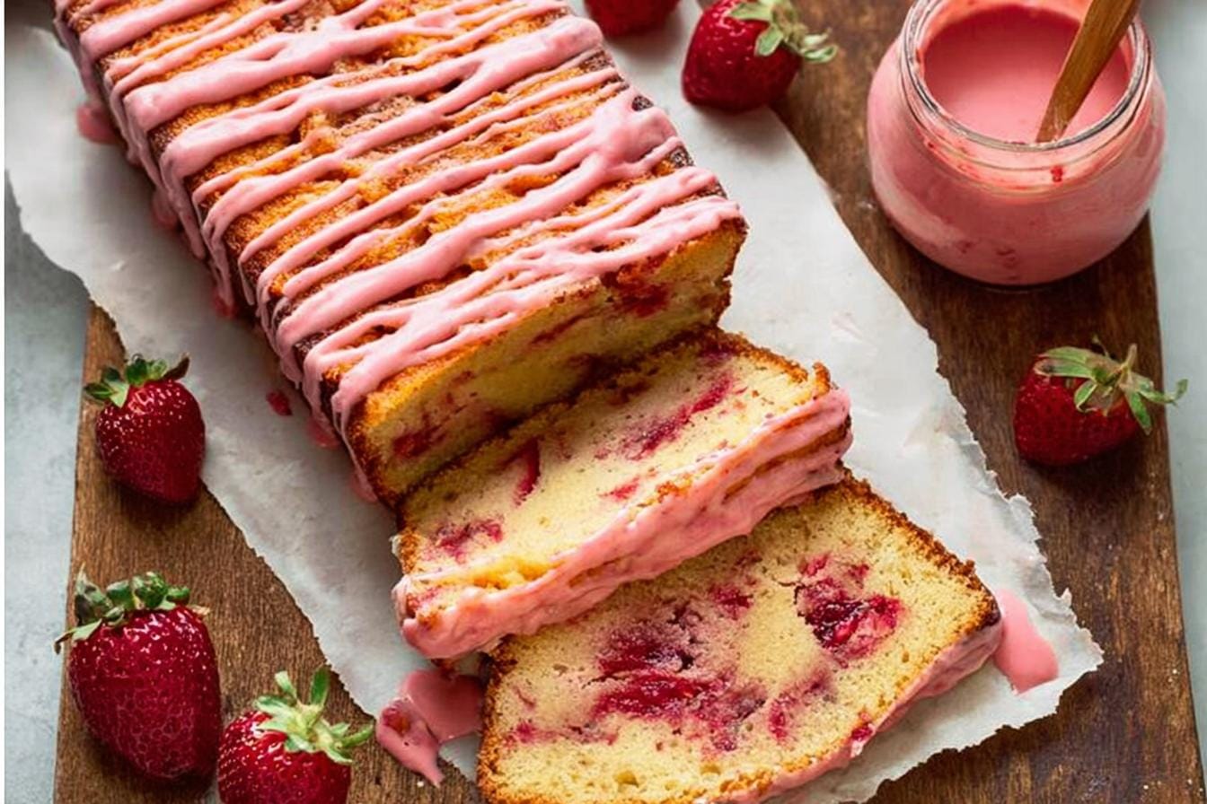 Homemade Strawberry Pound Cake