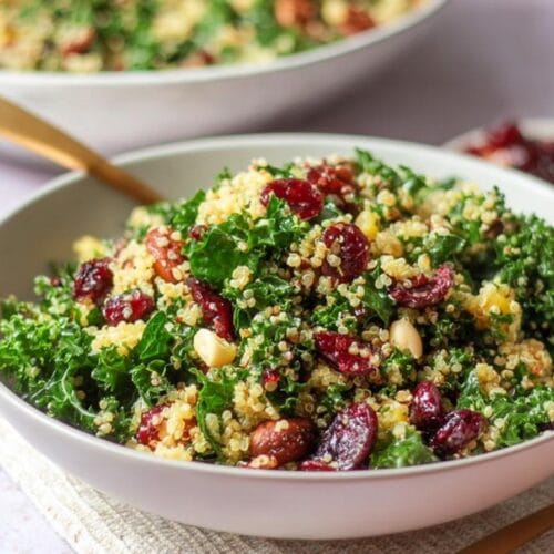 Kale Cranberry Quinoa Salad