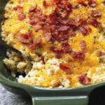 Loaded Cauliflower Rice Casserole
