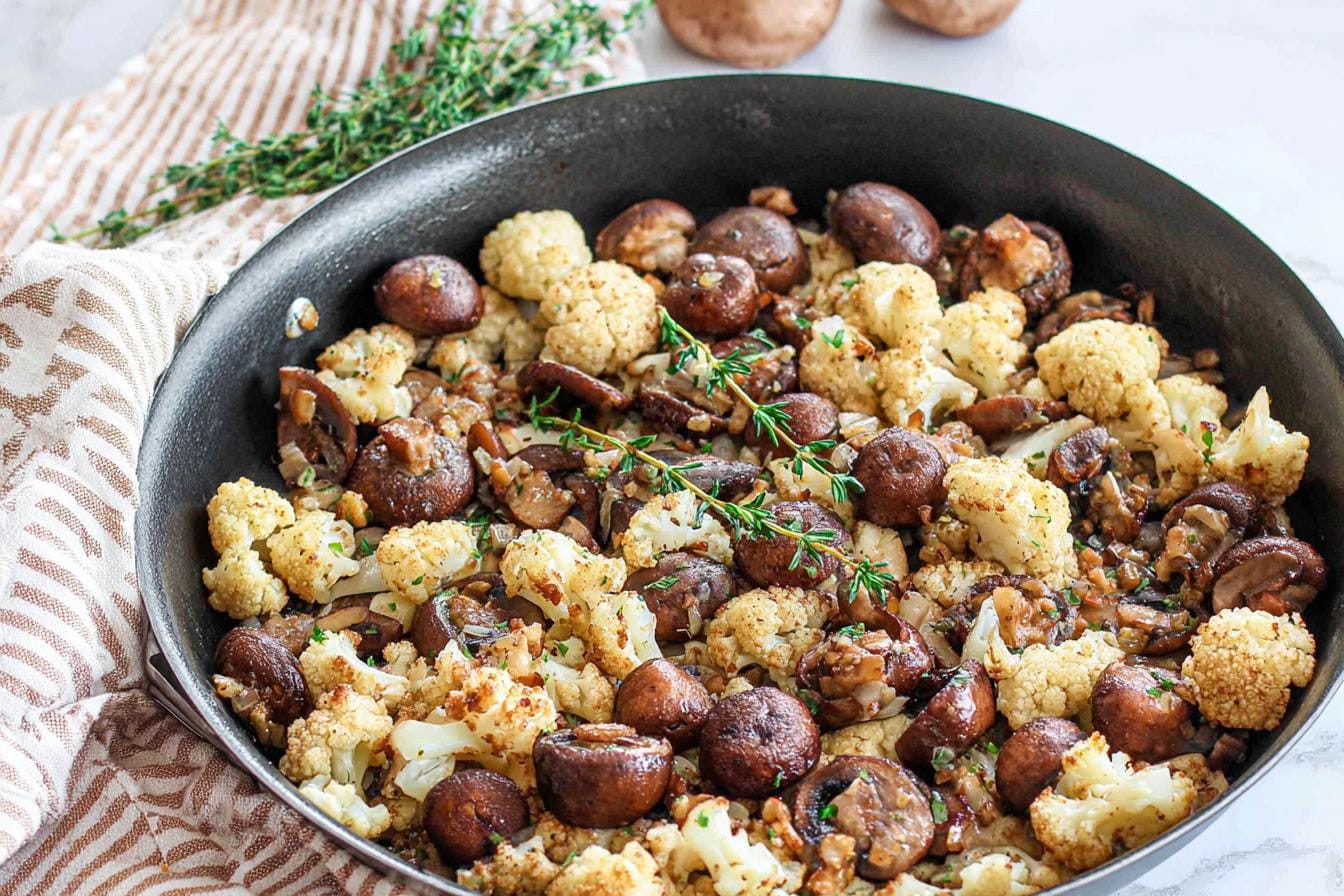 Mushroom Cauliflower Skillet