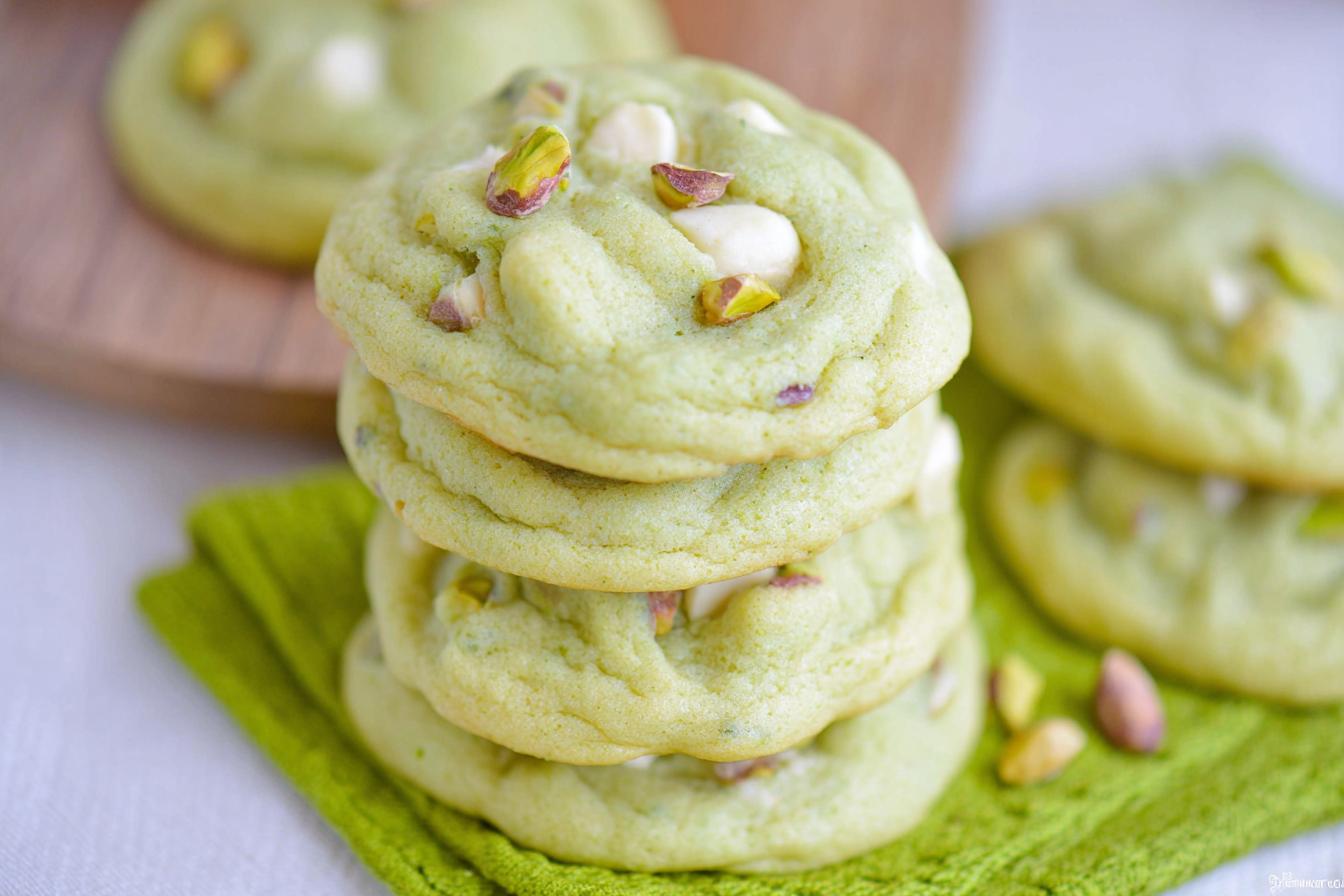 Pistachio Pudding Cookies