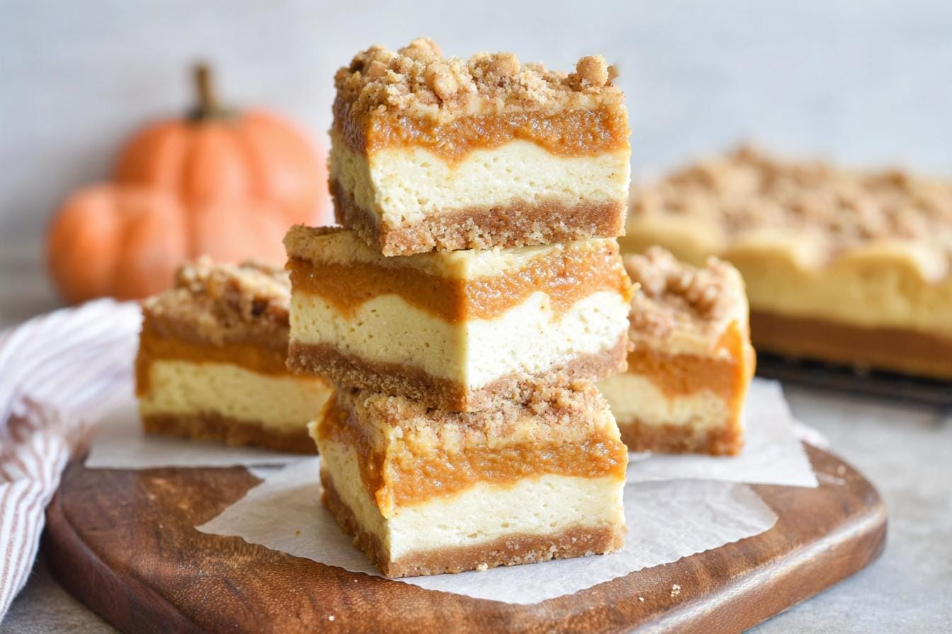 Pumpkin Cheesecake Bars