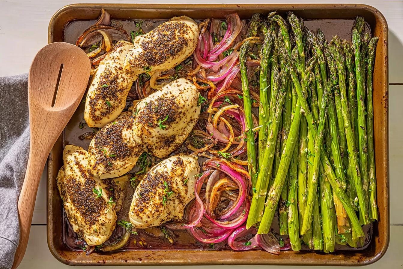 Sheet-Pan Balsamic Chicken and Asparagus