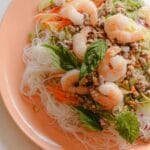 Shrimp Spring Roll Salad Recipe with Ginger Dressing
