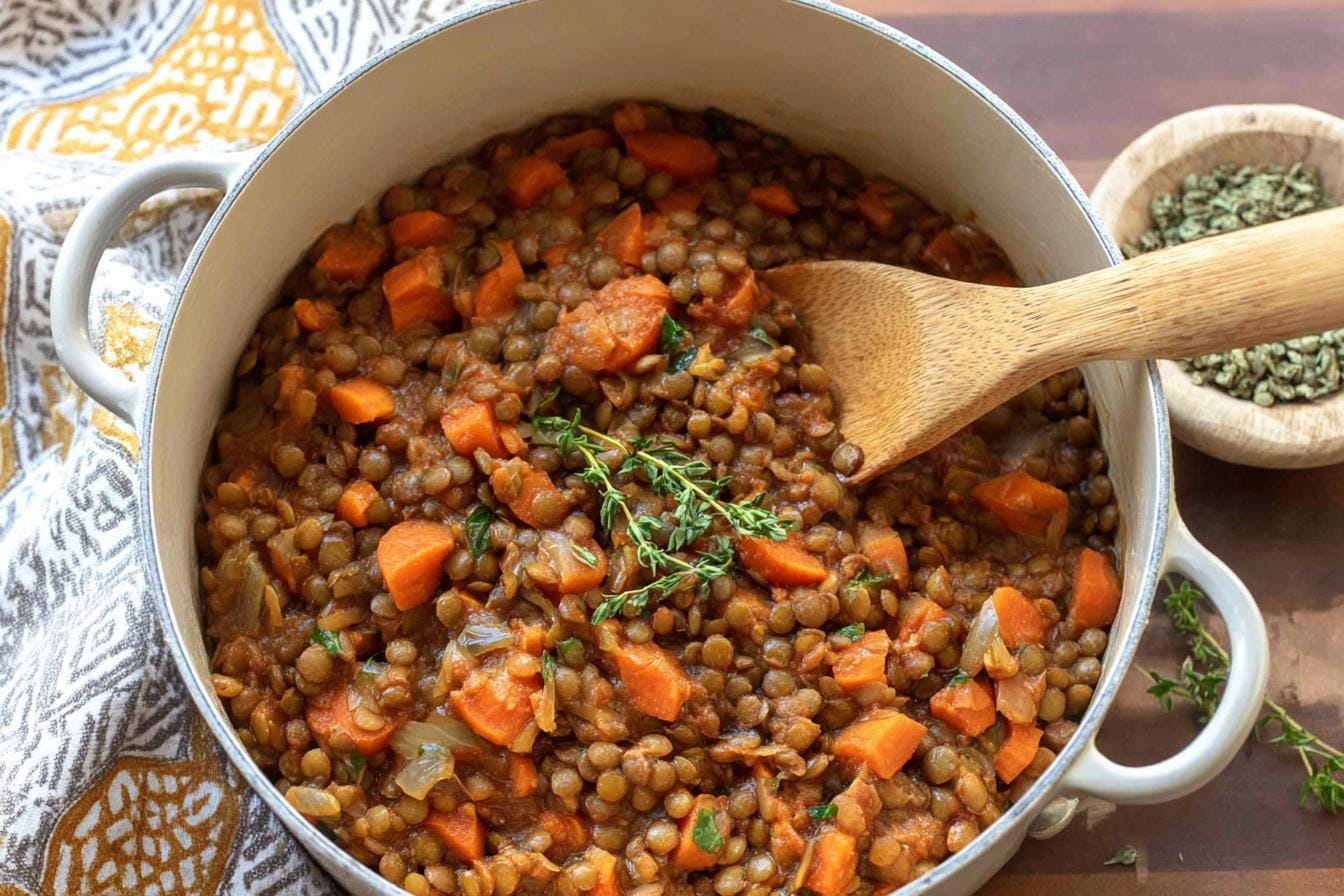 Spiced Lentils with Carrots