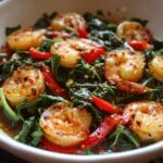 Spicy Garlic Shrimp and Swiss Chard Stir Fry