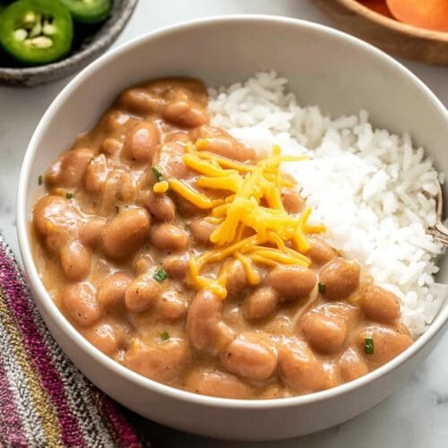 Cheesy Pinto Beans