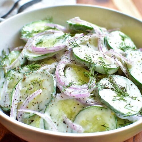 Creamy Cucumber Salad