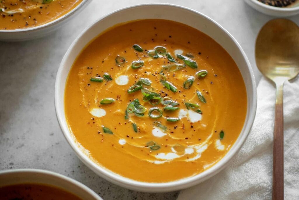 Roasted Carrot Coconut Soup