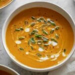 Roasted Carrot Coconut Soup