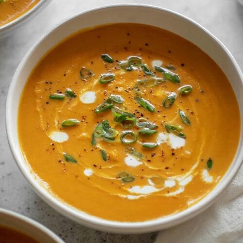 Roasted Carrot Coconut Soup