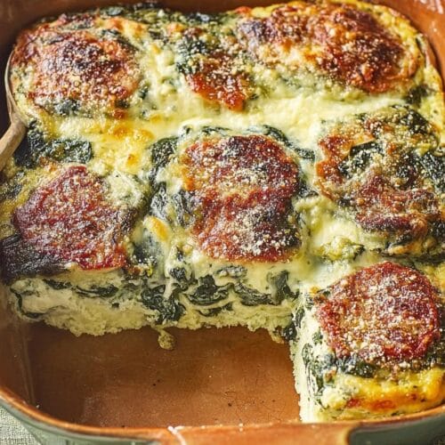 Spinach Florentine Breakfast Casserole