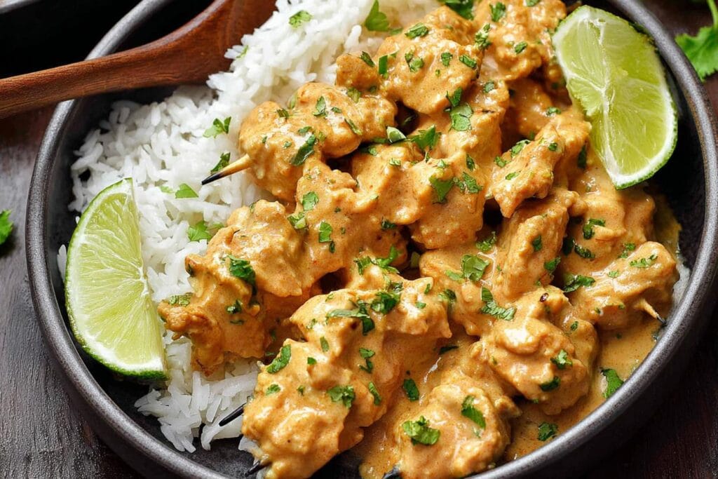 Thai Chicken Satay with Peanut Sauce
