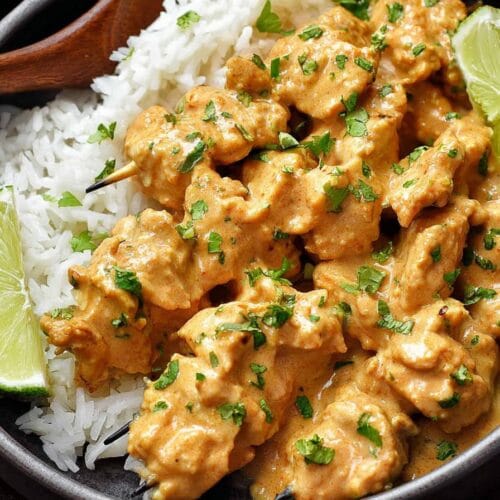 Thai Chicken Satay with Peanut Sauce