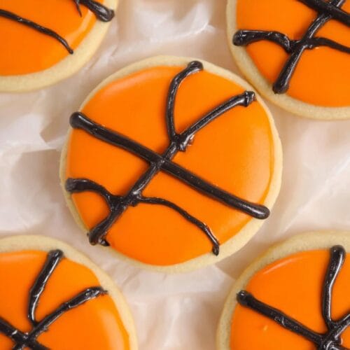 Basketball Sugar Cookies