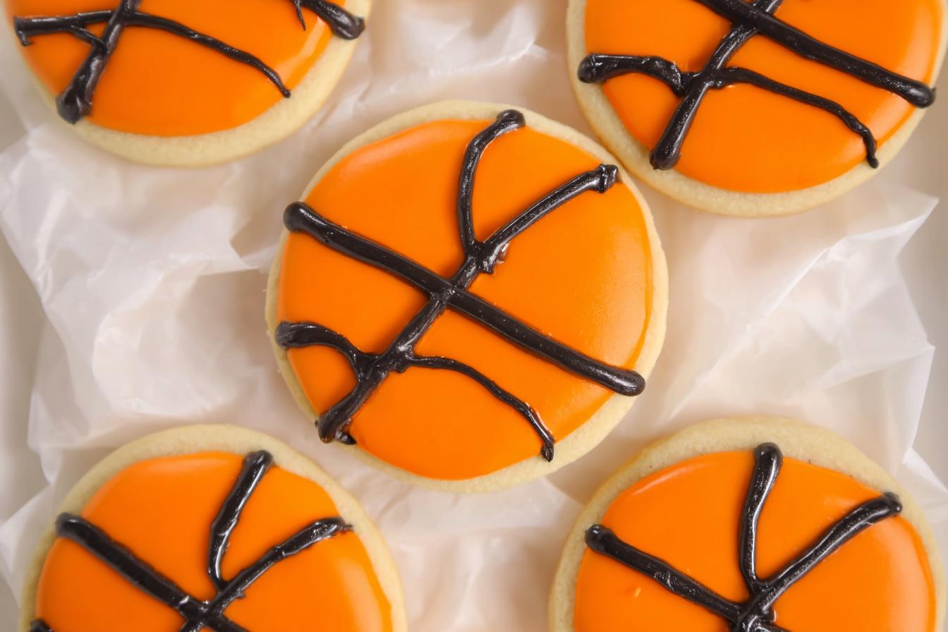 Basketball Sugar Cookies
