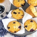 Blueberry Cottage Cheese Muffins