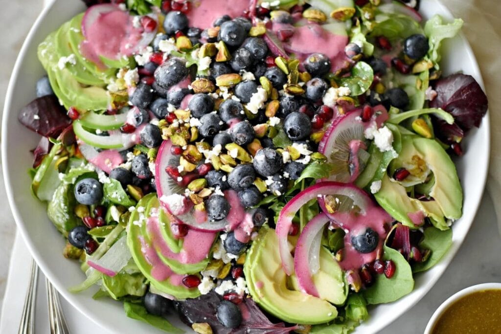 Blueberry Pistachio Spring Salad