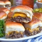 Cheeseburger Sliders On Hawaiian Rolls