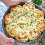 Cheesy Spinach and Artichoke Pinwheels