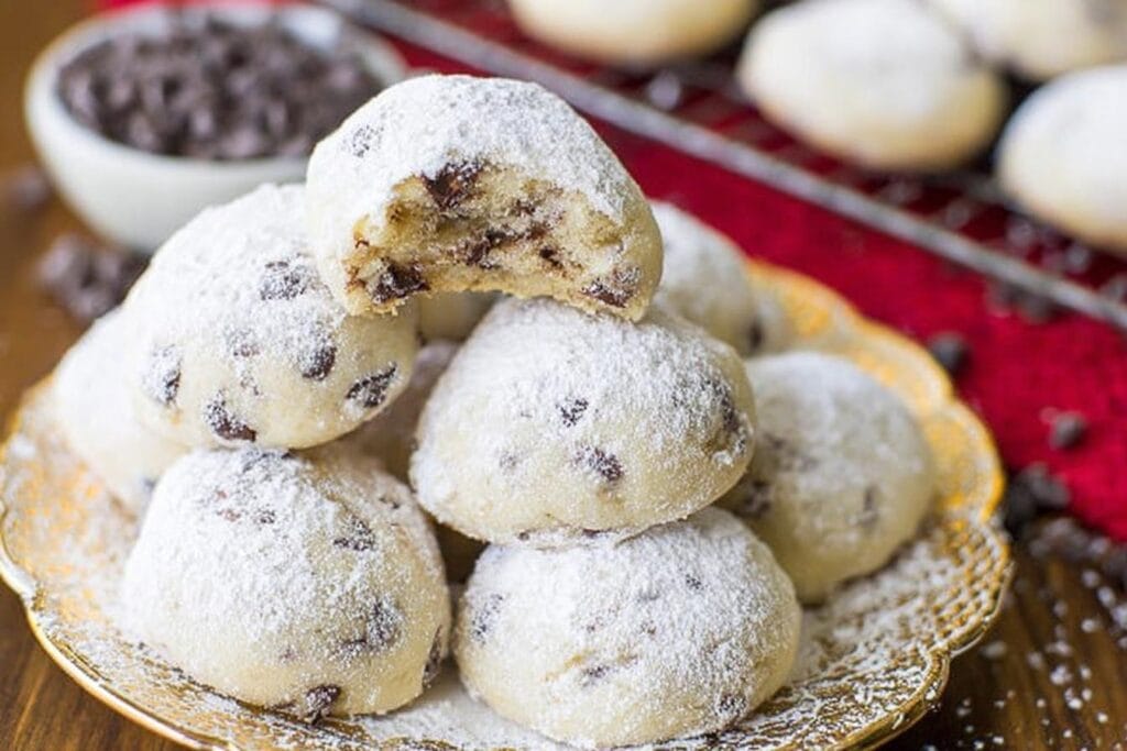 Chocolate Chip Snowball Cookies