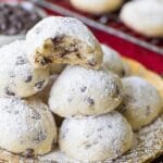 Chocolate Chip Snowball Cookies
