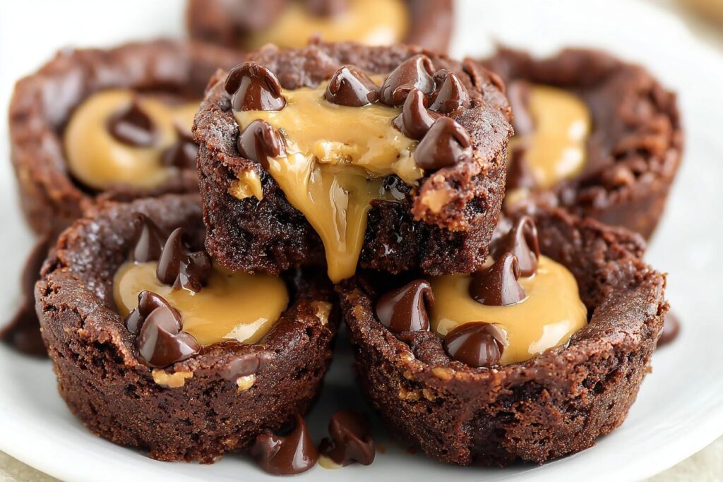Chocolate Peanut Butter Brownie Bites