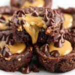 Chocolate Peanut Butter Brownie Bites