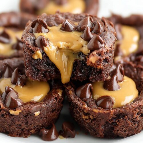Chocolate Peanut Butter Brownie Bites