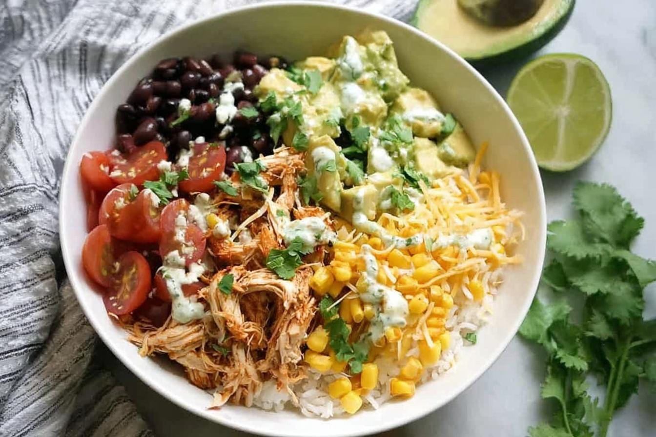 Cooker Chicken Burrito Bowl
