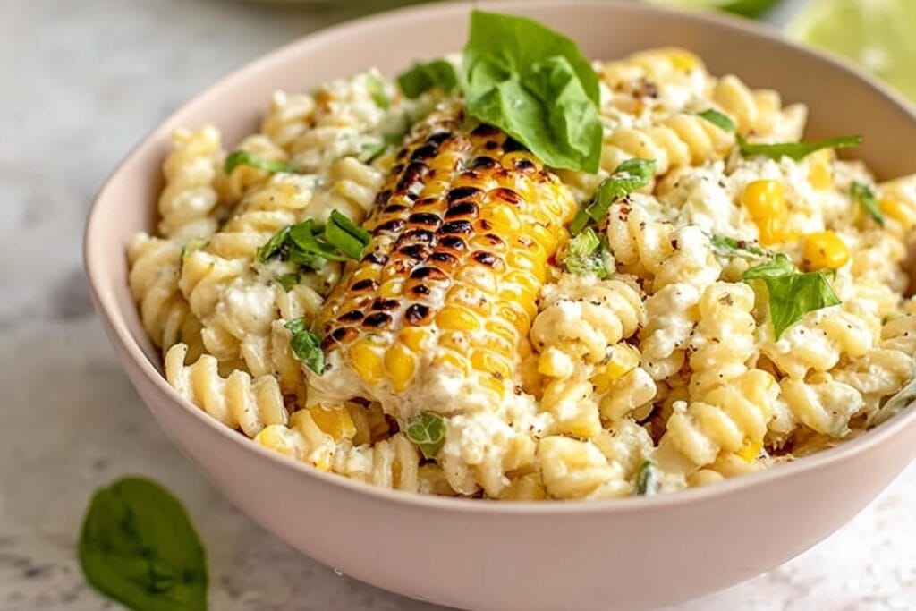 Creamy Street Corn Pasta Salad