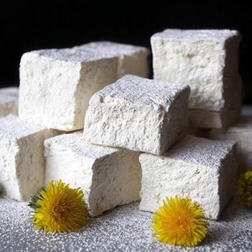 Dandelion and Honey Marshmallows