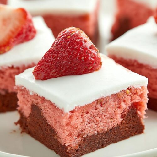 Fresh Strawberry Brownies