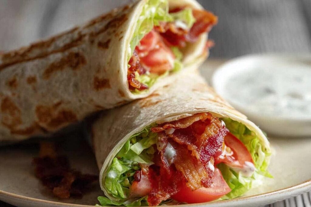Gourmet BLT Wraps with Secret Sauce