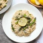Instant Pot Lemon Asparagus Risotto