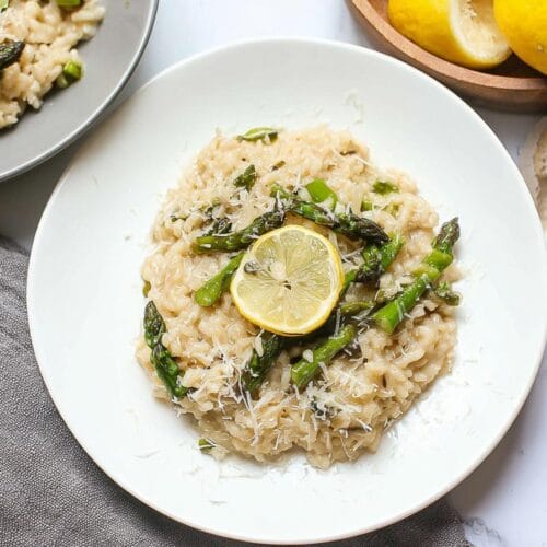 Instant Pot Lemon Asparagus Risotto