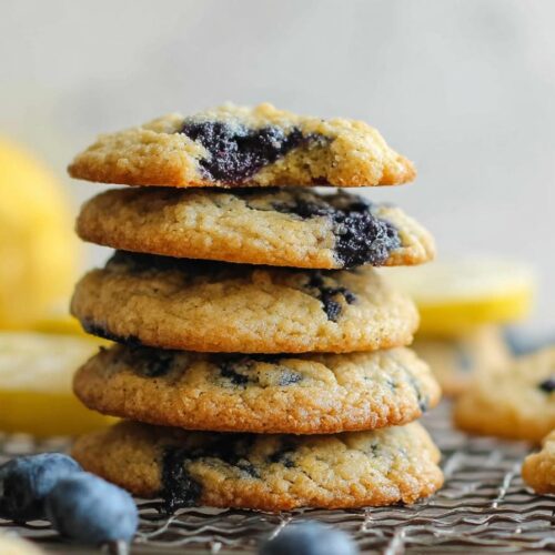 Lemon Blueberry Cookies Vegan