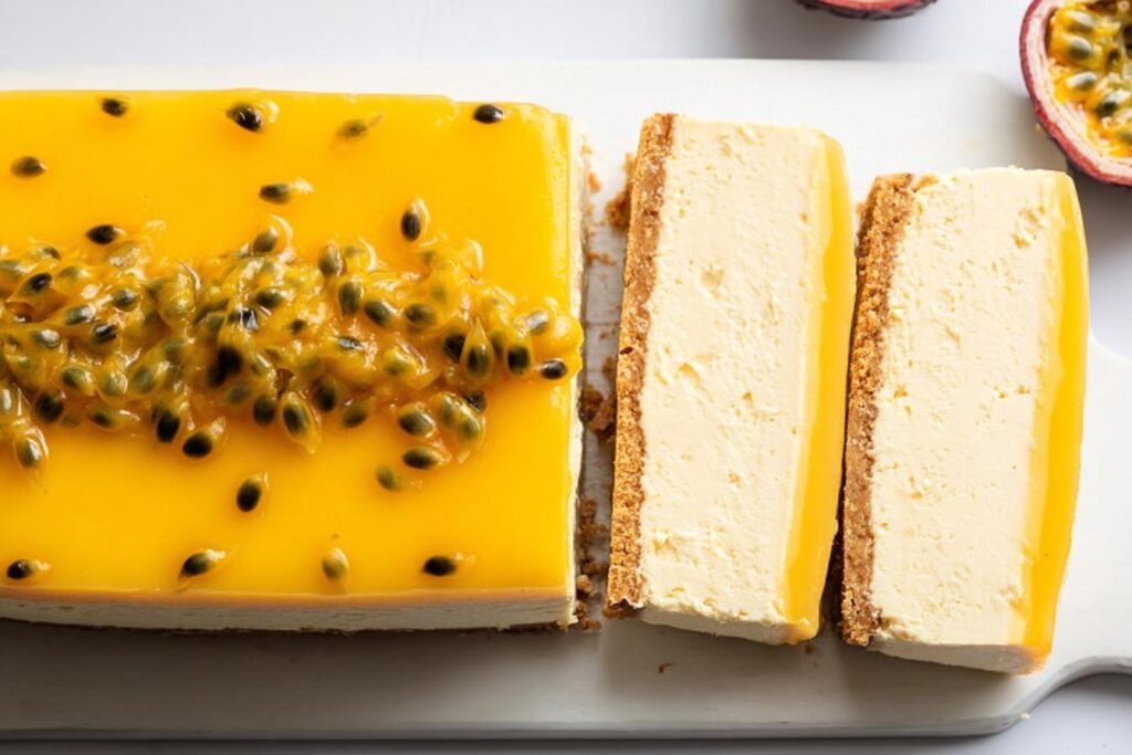 No Bake Passion Fruit Cheesecake