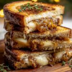 Pear and Apple Grilled Cheese With Caramelized Onions