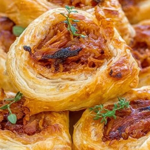 Pulled Pork Pastry Puffs