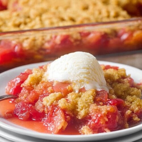 Rhubarb Dump Cake