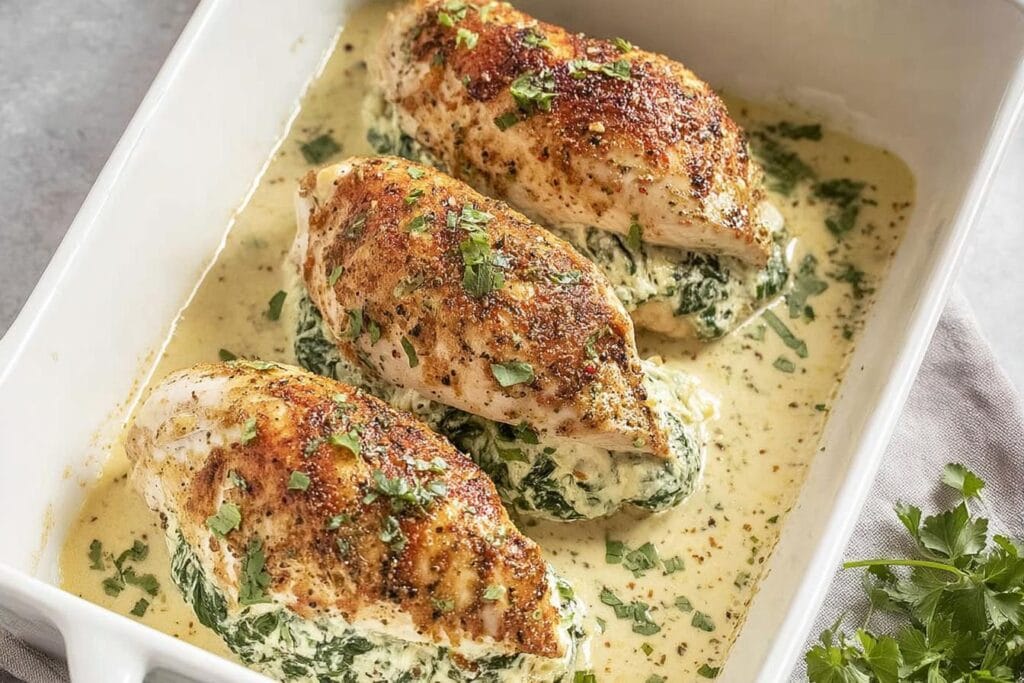 Spinach Stuffed Chicken Breast